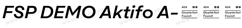 FSP DEMO Aktifo A字体转换 FSP DEMO Aktifo A字体转换